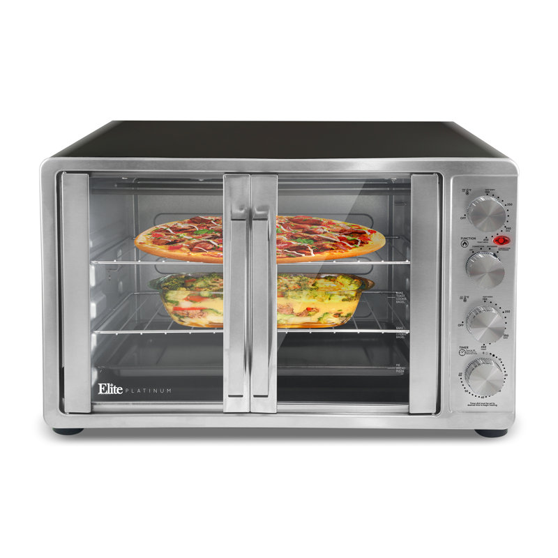 Elite Platinum Double Door Convection & Rotisserie Toaster Oven